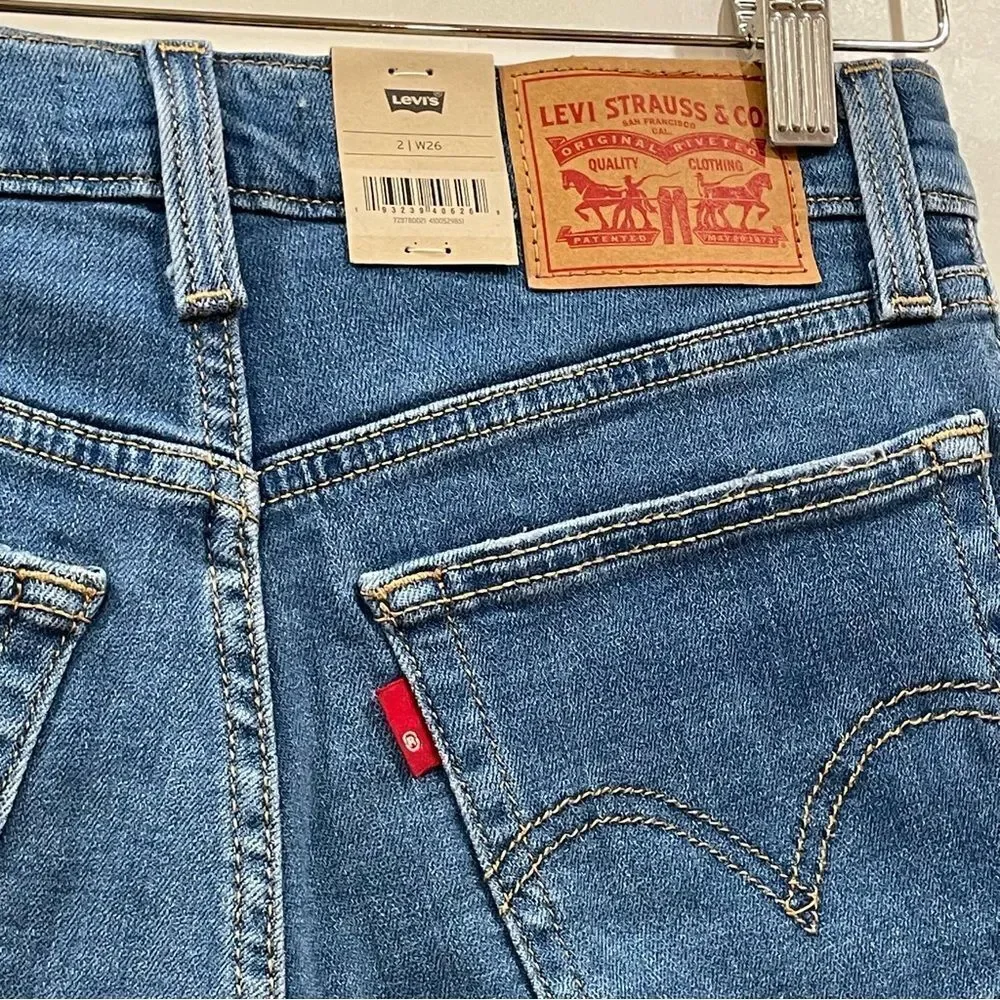 Levi Jean Shorts, High Rise, Size 26